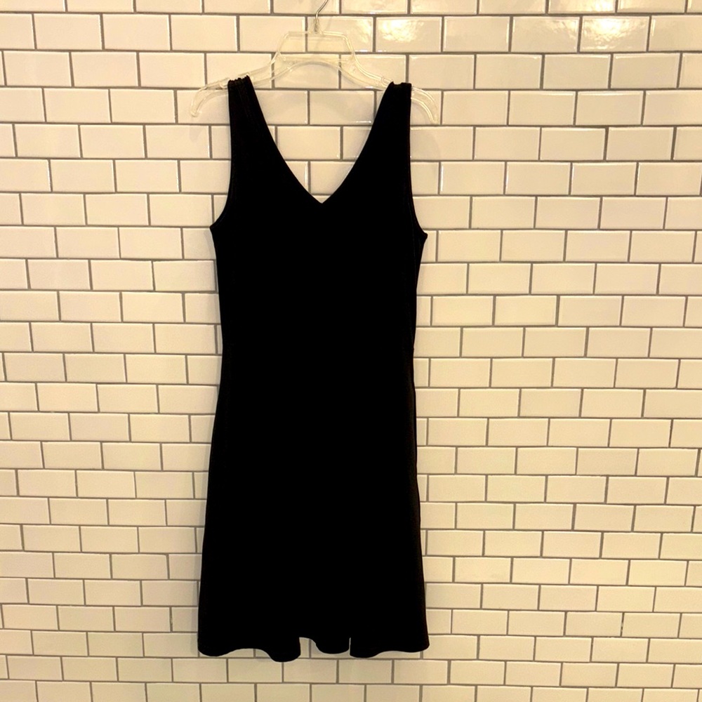 Pact Black V-Neck dress